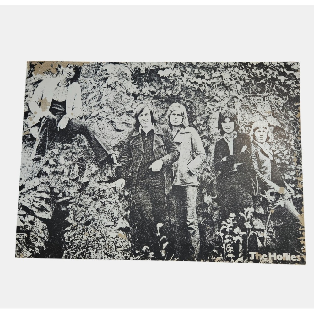 The Hollies 28x20 Vintage 1970s Black & White Epic Records Flat Promo‎ Poster